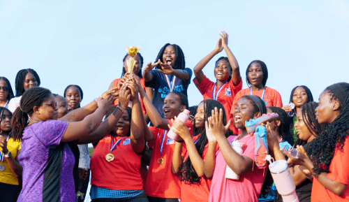 Students celebrating
